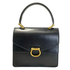 Celine Handbag Gancini Black Leather