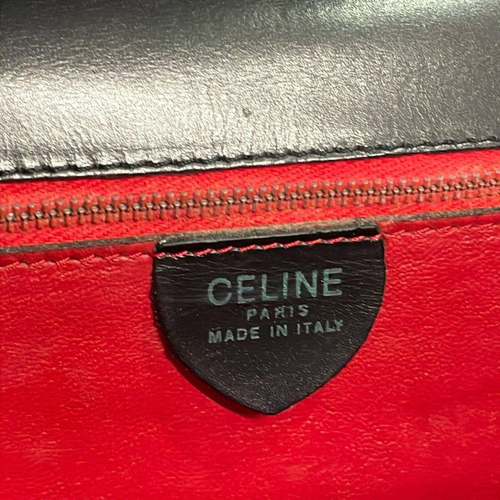 Celine Handbag Gancini Black Leather — view 8