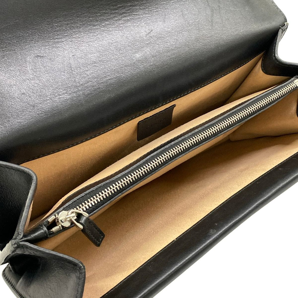Gucci Shoulder Bag Dionysus Black Chain Studs Leather — view 7
