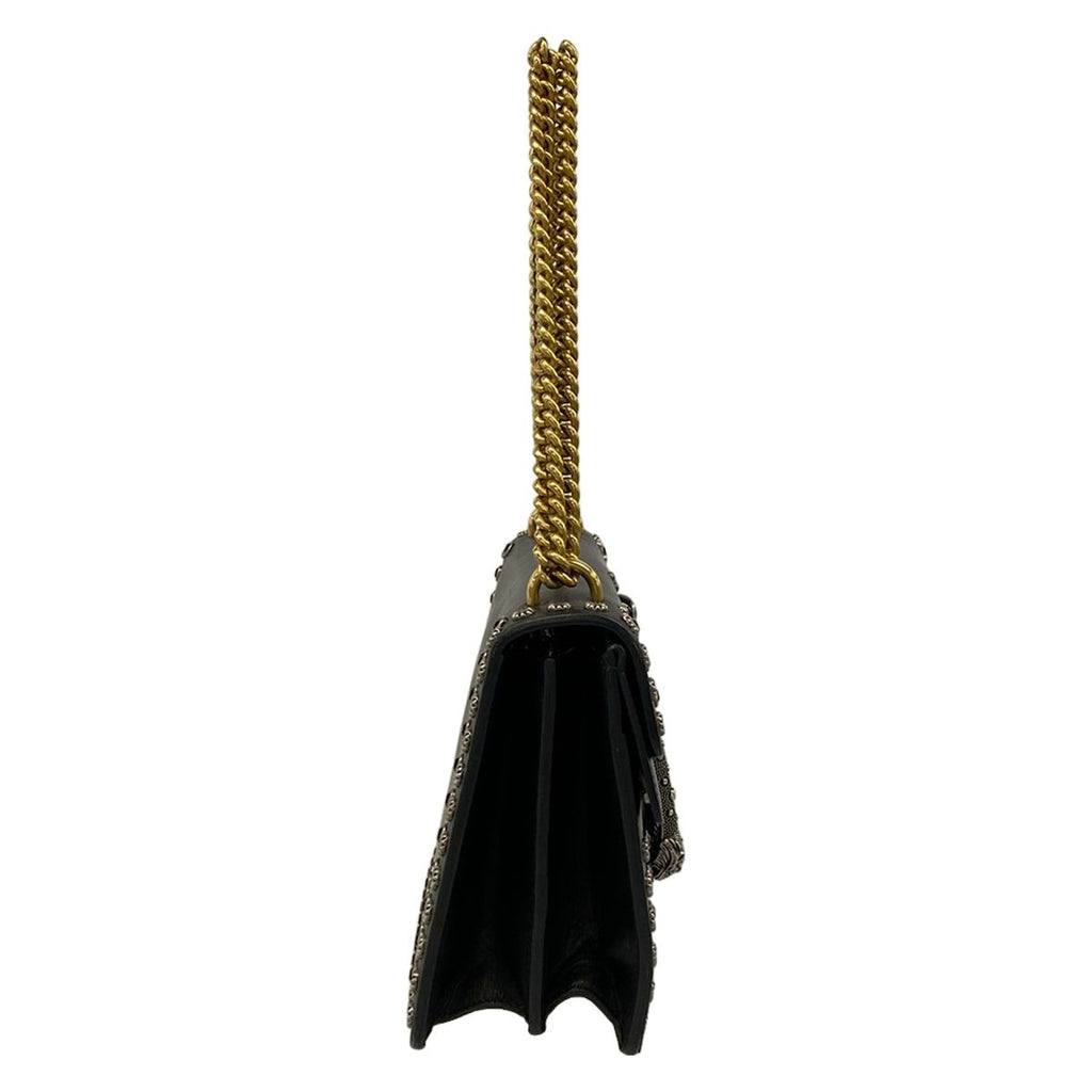 Gucci Shoulder Bag Dionysus Black Chain Studs Leather — view 2