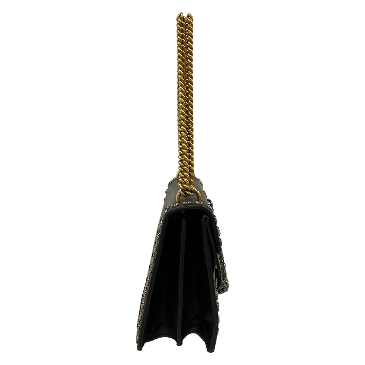 Gucci Shoulder Bag Dionysus Black Chain Studs Leather — view 2
