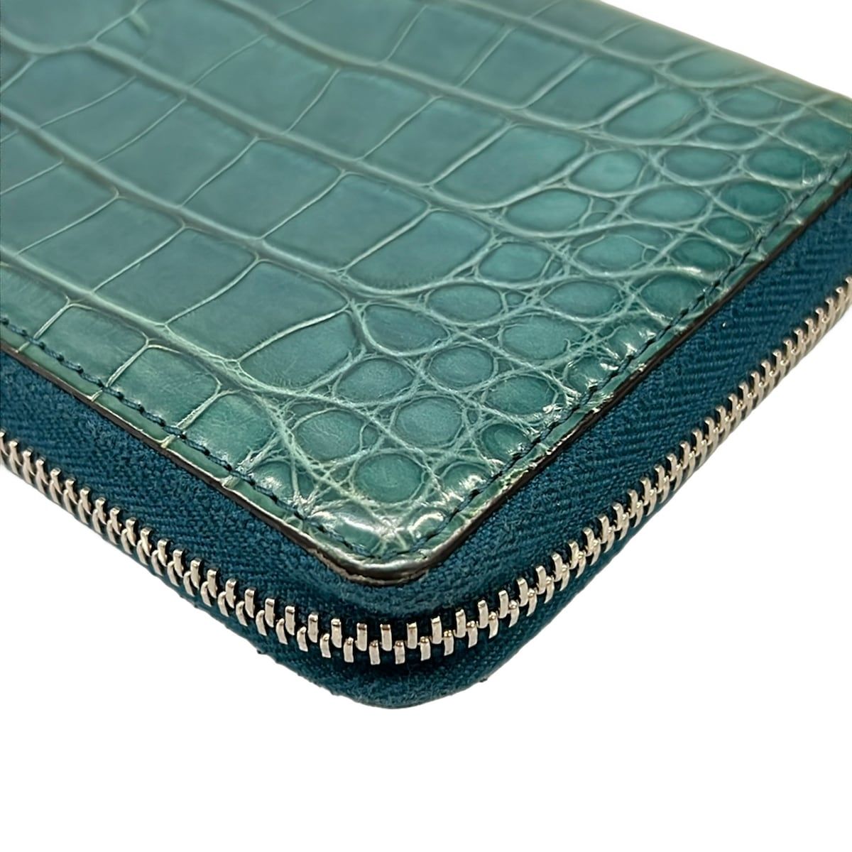 Gucci Wallet Bamboo Green Zip Around Leather — view 7
