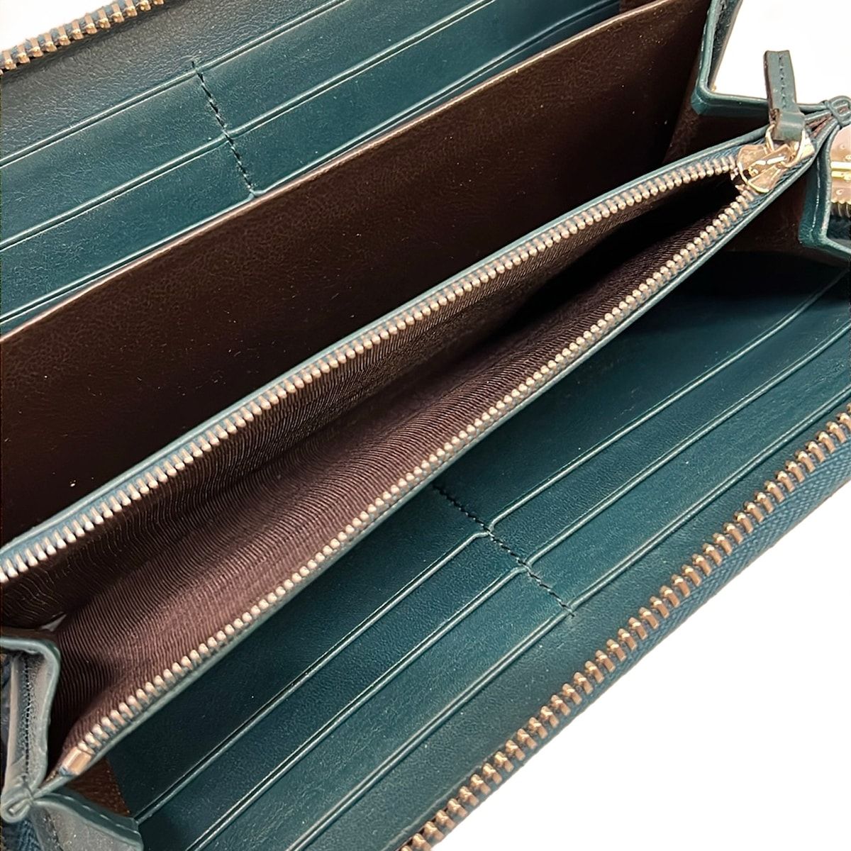 Gucci Wallet Bamboo Green Zip Around Leather — view 4