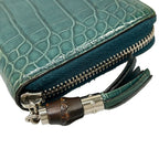 Gucci Wallet Bamboo Green Zip Around Leather — view 6