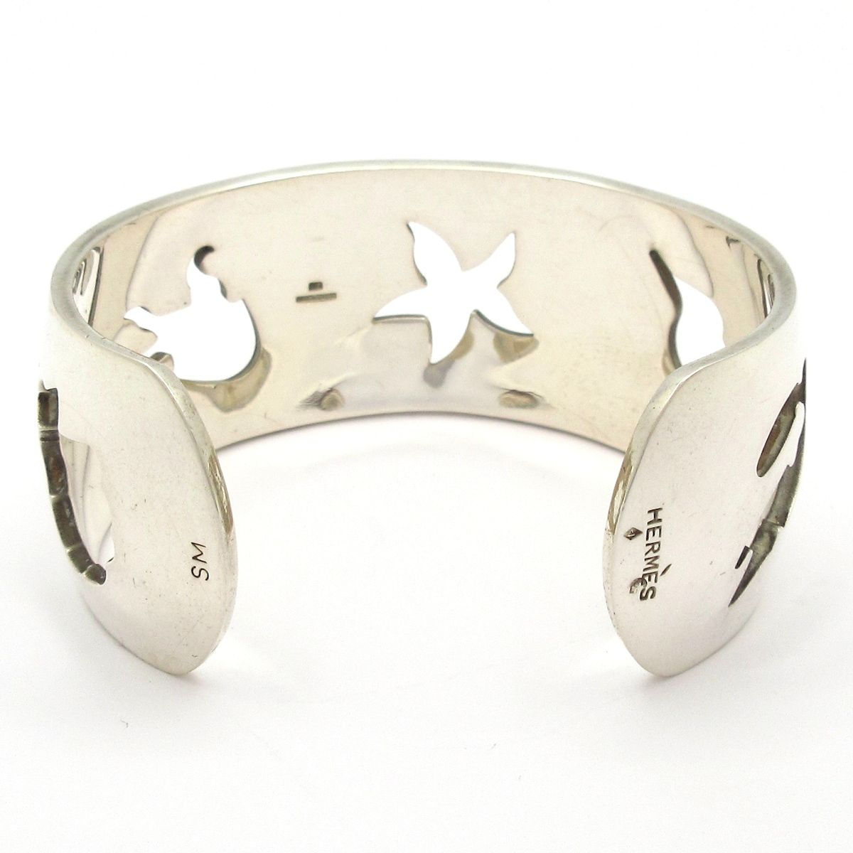 Hermes Bangle SM Silver Marine Life Bracelet — view 3