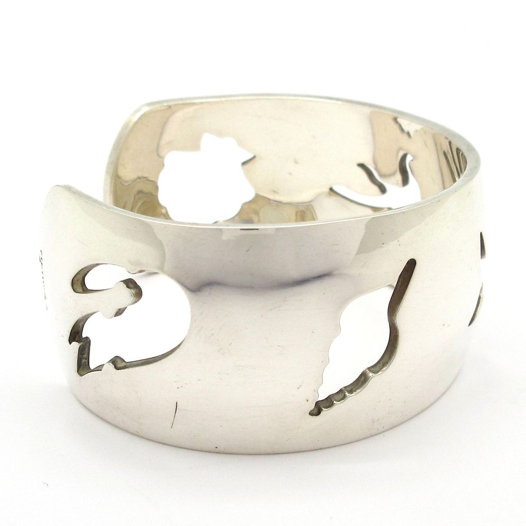 Hermes Bangle SM Silver Marine Life Bracelet — view 2