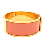 Hermes Bangle Clic Clac Pink Gold Beige Bracelet — view 2