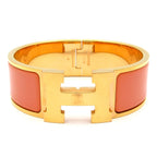 Hermes Bangle Clic Clac Pink Gold Beige Bracelet