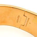 Hermes Bangle Clic Clac Pink Gold Blue Bracelet — view 4