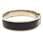 Hermes Bangle Clic H Silver Black Bracelet — view 2