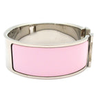 Hermes Bangle Clic Clac Silver Pink Bracelet — view 2