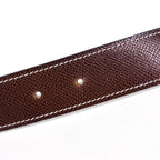 Hermes Constance Reversible Belt Leather Brown White — view 3
