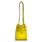 Fendi Shoulder Bag Origami Small Yellow Deformed Leather — view 3