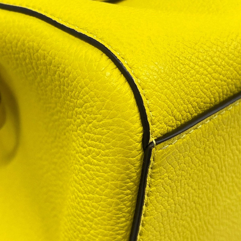 Fendi Shoulder Bag Origami Small Yellow Deformed Leather — view 6