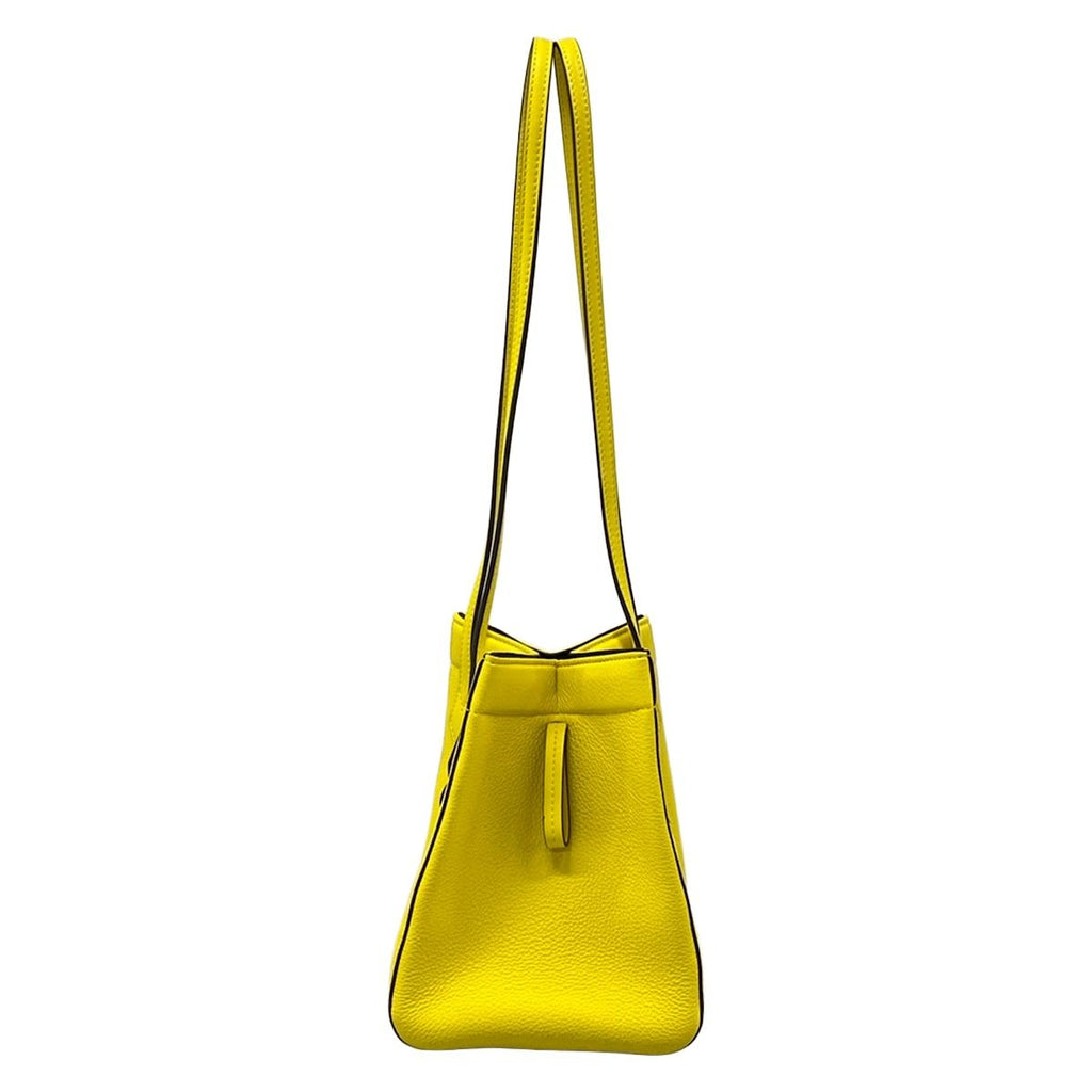 Fendi Shoulder Bag Origami Small Yellow Deformed Leather — view 2