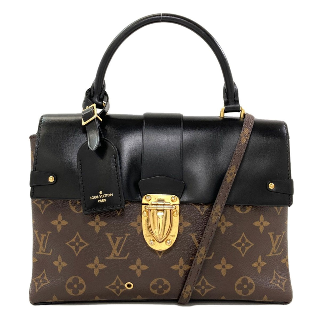 Louis Vuitton Flap Bag MM Handbag Monogram Canvas
