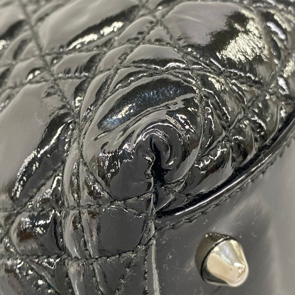 Dior Handbag Cannage Stitch Black Leather — view 6