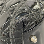 Dior Handbag Cannage Stitch Black Leather — view 6