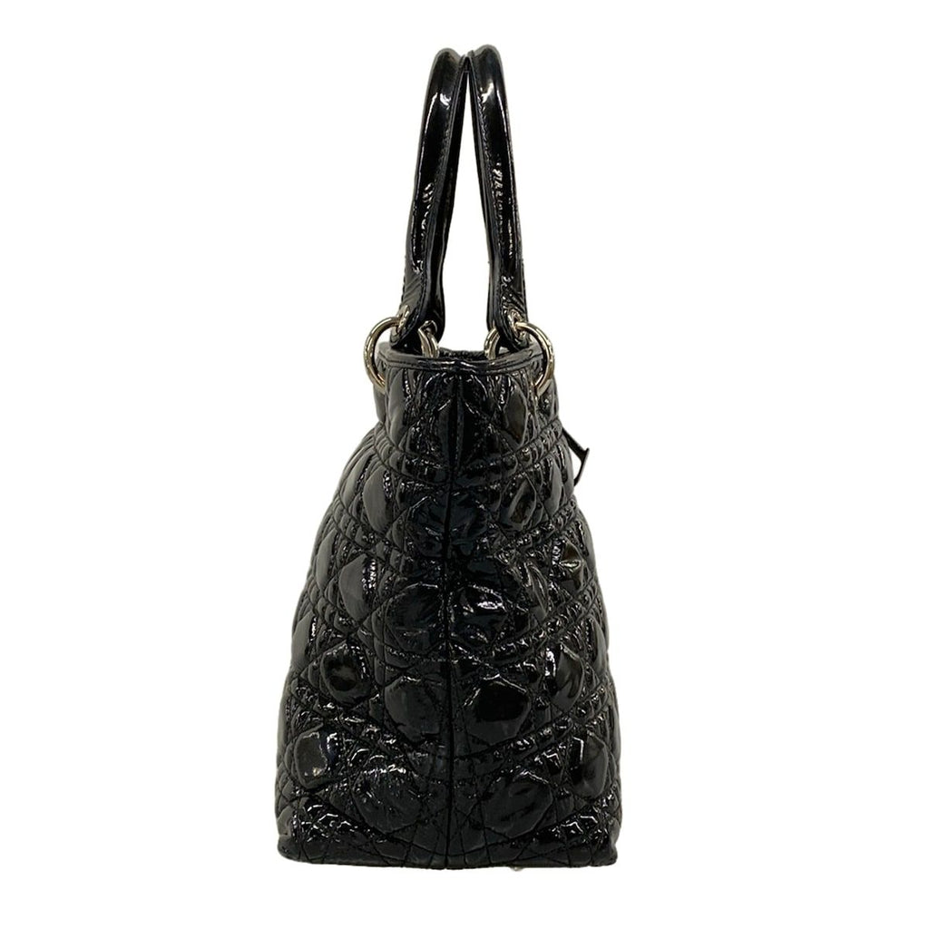 Dior Handbag Cannage Stitch Black Leather — view 2