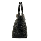 Dior Handbag Cannage Stitch Black Leather — view 2
