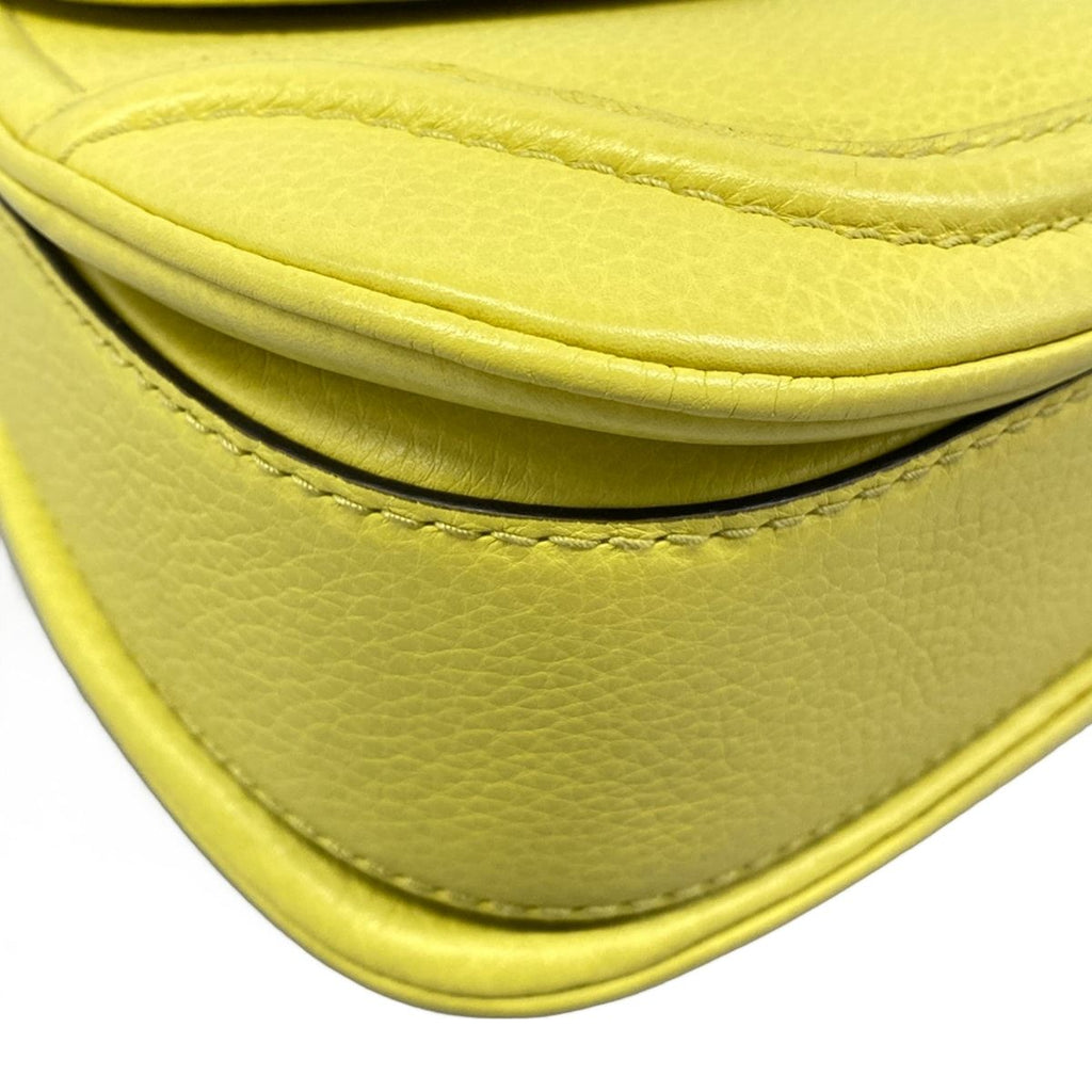 Gucci Handbag New Bamboo Yellow Nam Leather — view 6