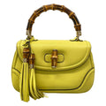 Gucci Handbag New Bamboo Yellow Nam Leather