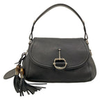 Gucci Handbag Horsebit Black Leather