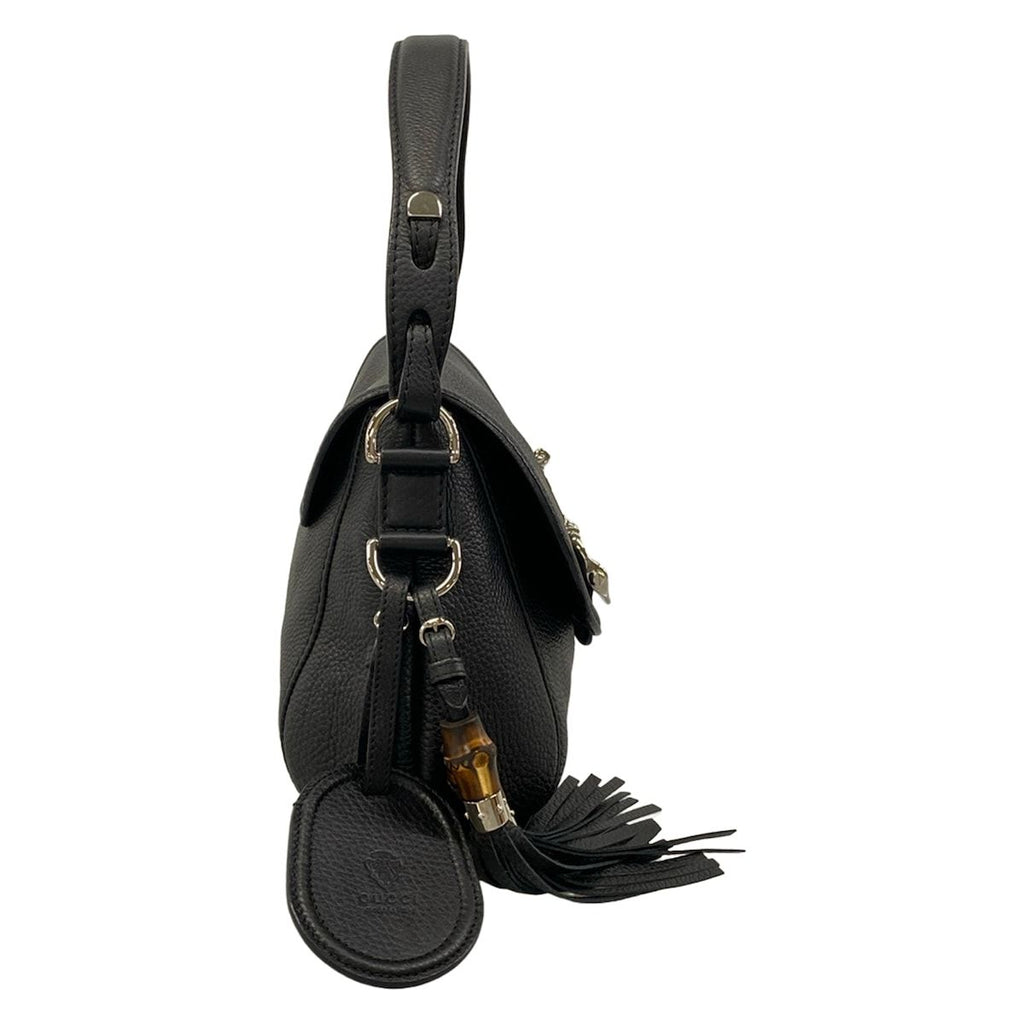 Gucci Handbag Horsebit Black Leather — view 2