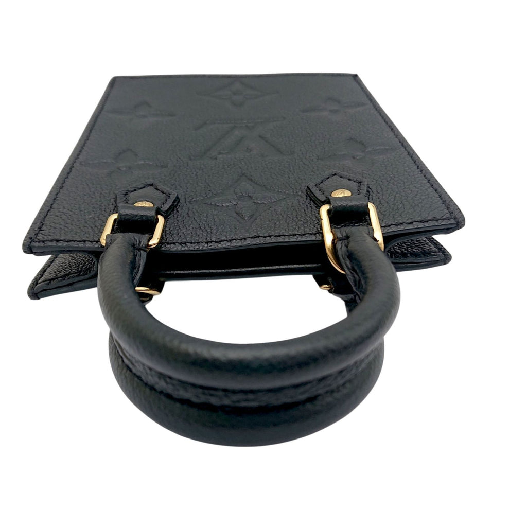 Louis Vuitton Petite Sac Plat Monogram Empreinte Noir 2-Way Bag — view 6