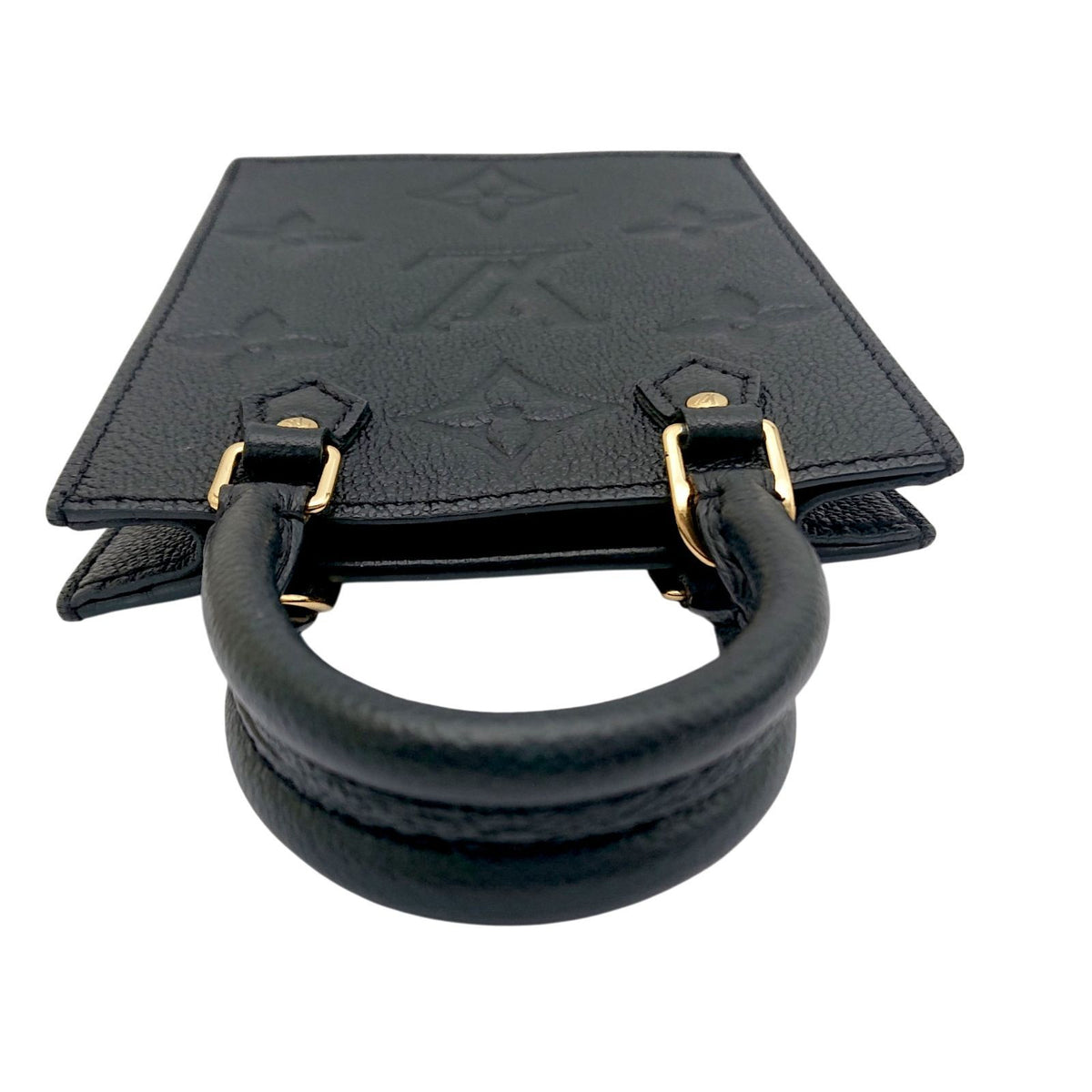 Louis Vuitton Petite Sac Plat Monogram Empreinte Noir 2-Way Bag — view 6