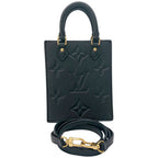 Louis Vuitton Petite Sac Plat Monogram Empreinte Noir 2-Way Bag