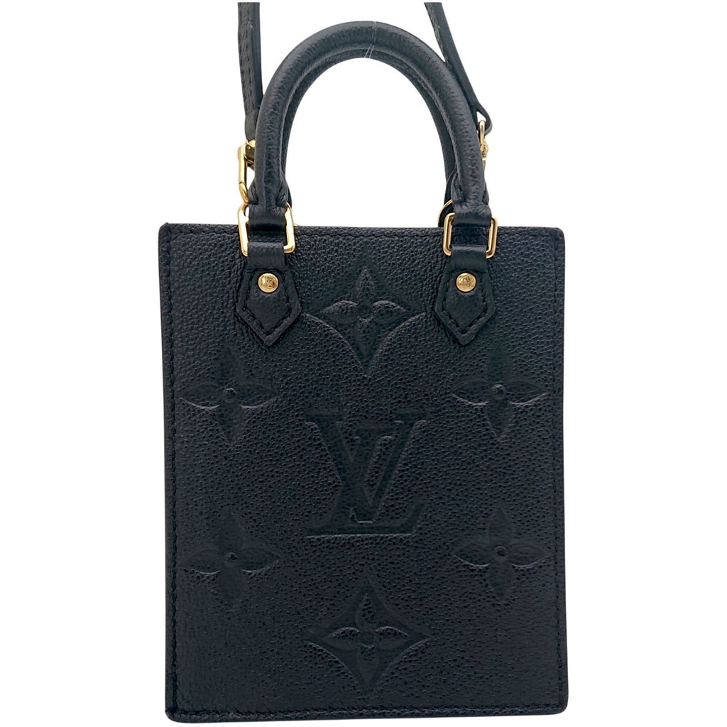 Louis Vuitton Petite Sac Plat Monogram Empreinte Noir 2-Way Bag — view 2