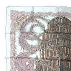 Hermes Scarf Silk 100% Carre 90 les Rivieres de Babel River of Pink — view 3