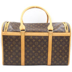 Louis Vuitton Monogram Sac Chien 50 Boston Bag Canvas Leather Brown — view 2