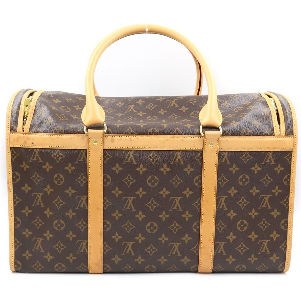 Louis Vuitton Monogram Sac Chien 50 Boston Bag Canvas Leather Brown — view 2