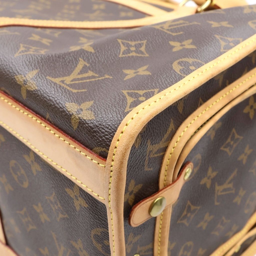 Louis Vuitton Monogram Sac Chien 50 Boston Bag Canvas Leather Brown — view 5