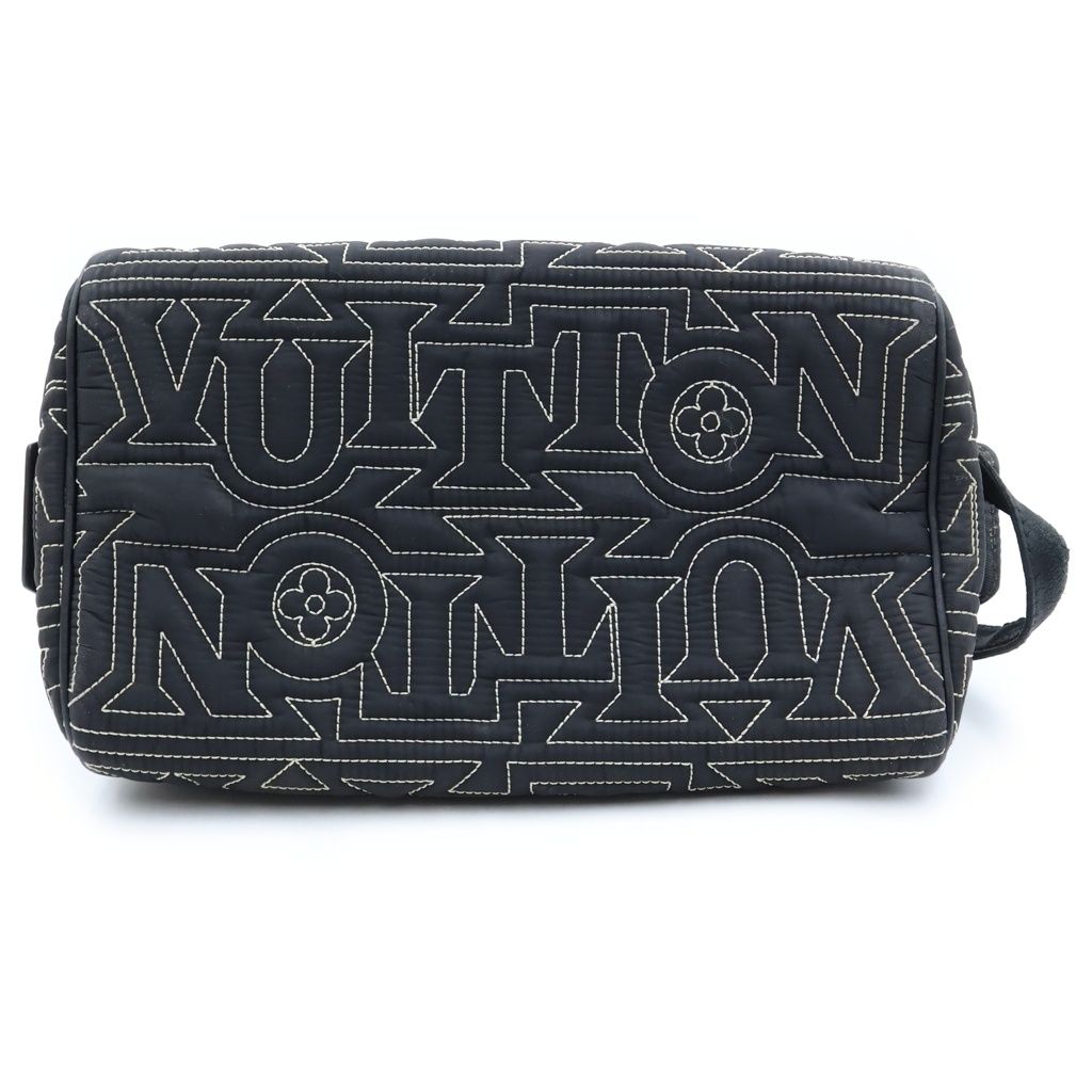 Louis Vuitton Dopkit Snow Clutch Black Nylon — view 4