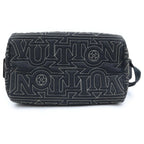 Louis Vuitton Dopkit Snow Clutch Black Nylon — view 4