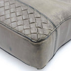 Bottega Veneta Intrecciato Leather Briefcase Business Gray — view 5