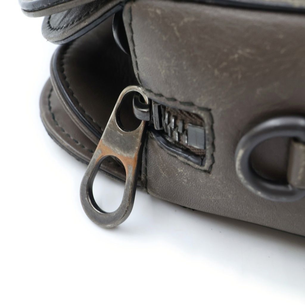 Bottega Veneta Intrecciato Leather Briefcase Business Gray — view 6