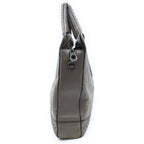 Bottega Veneta Intrecciato Leather Briefcase Business Gray — view 3