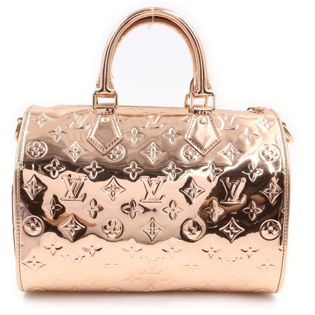 Louis Vuitton Monogram Miroir Speedy Bandouliere 2-Way Shoulder Bag Mini Pink