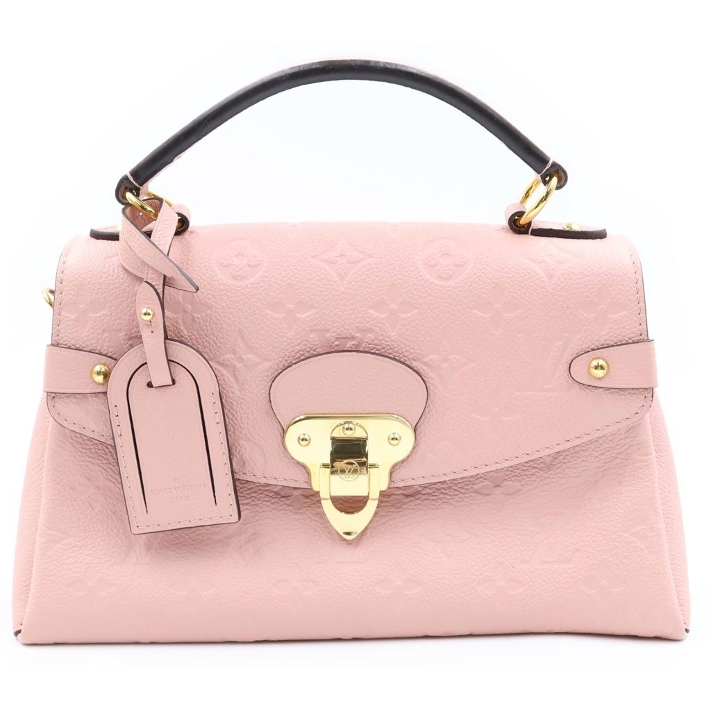 Louis Vuitton Monogram Empreinte Georges BB Leather 2-Way Bag Gold Pink