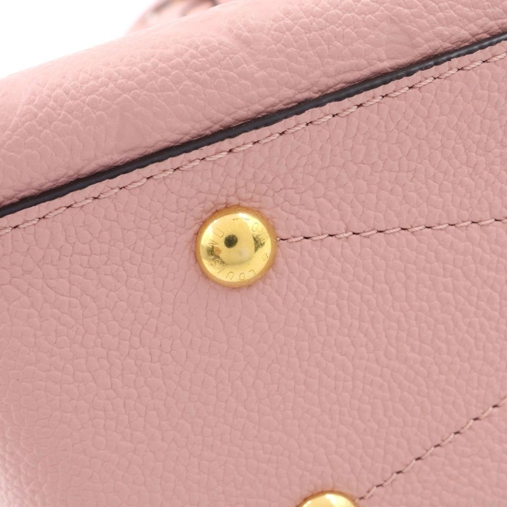Louis Vuitton Monogram Empreinte Georges BB Leather 2-Way Bag Gold Pink — view 6