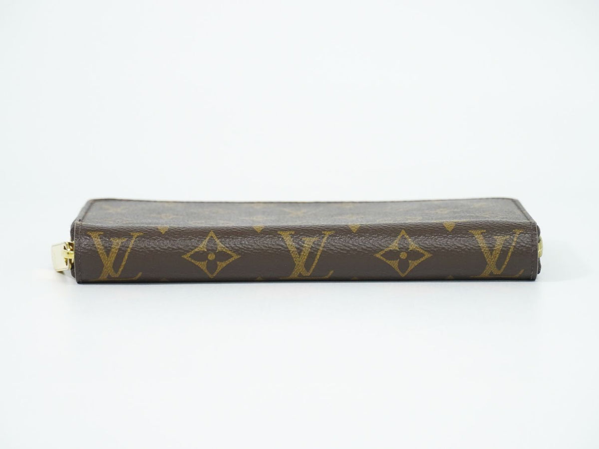 Louis Vuitton LV Zippy Wallet Monogram Zip Around Brown — view 3