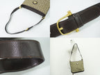 Celine C Sulky Shoulder Bag Canvas Beige Brown — view 6