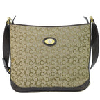 Celine C Sulky Shoulder Bag Canvas Beige Brown
