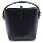 Saint Laurent Paris le 37 Mini Bucket Bag Cassandra Logo Leather 2-Way Gold — view 2