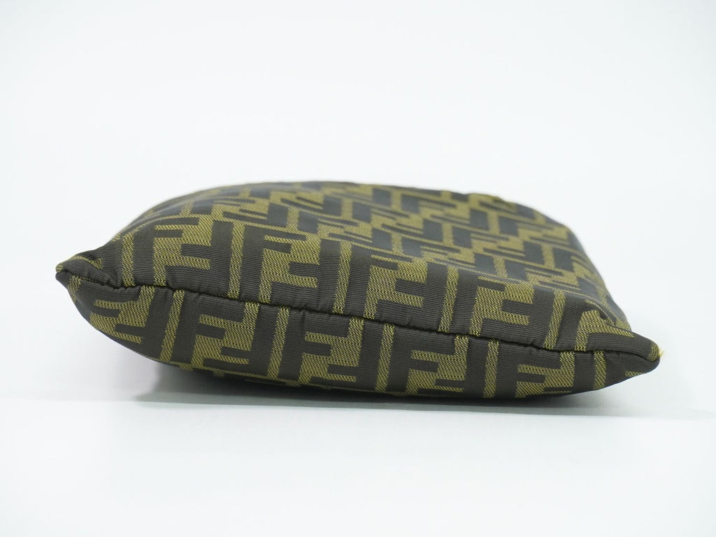 Fendi Zucca Tote Bag Canvas Khaki Brown — view 3