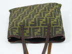 Fendi Zucca Tote Bag Canvas Khaki Brown — view 5